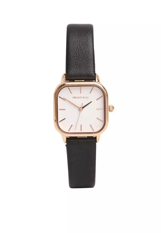 Ainsley Rose Gold Leather Strap Watch