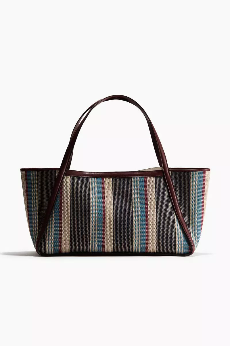 Jacquard-weave shopper