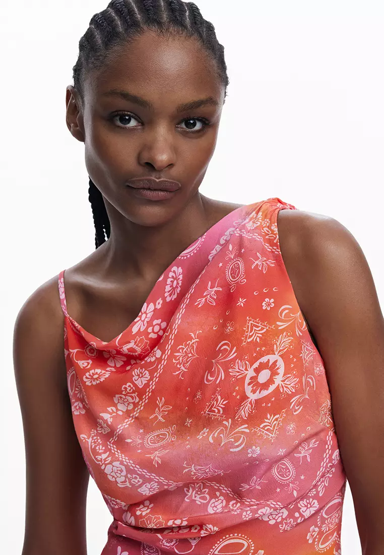 Multicolor bandana dress