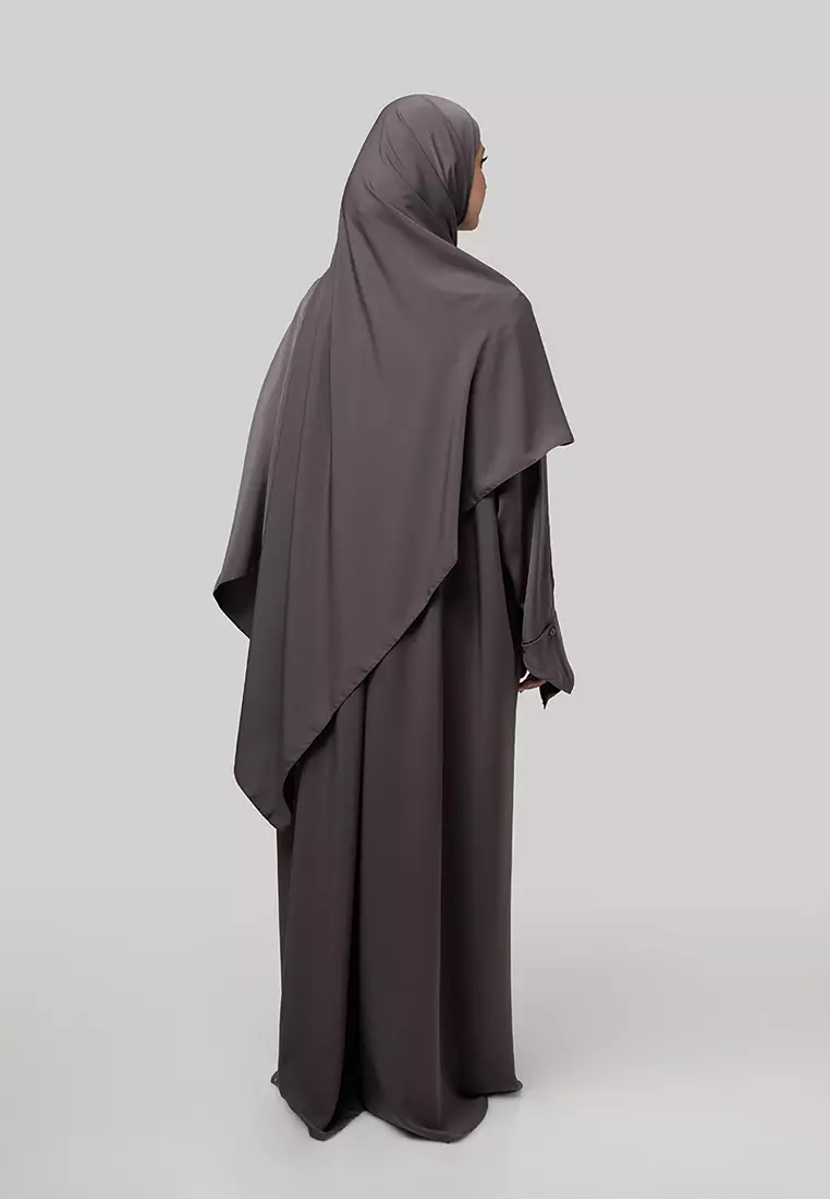 Kami Azyara Loose Abaya Grey