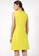 Saturday Club yellow Collar Button Front Sleeveless Dress A1C2FAAD227087GS_2