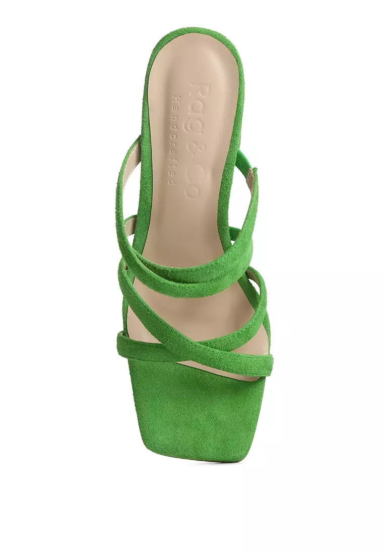 Mint green deals strappy sandals