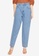 MISSGUIDED blue Super Wide Leg Tapered High Waisted Jeans 8A1F7AA350628FGS_1