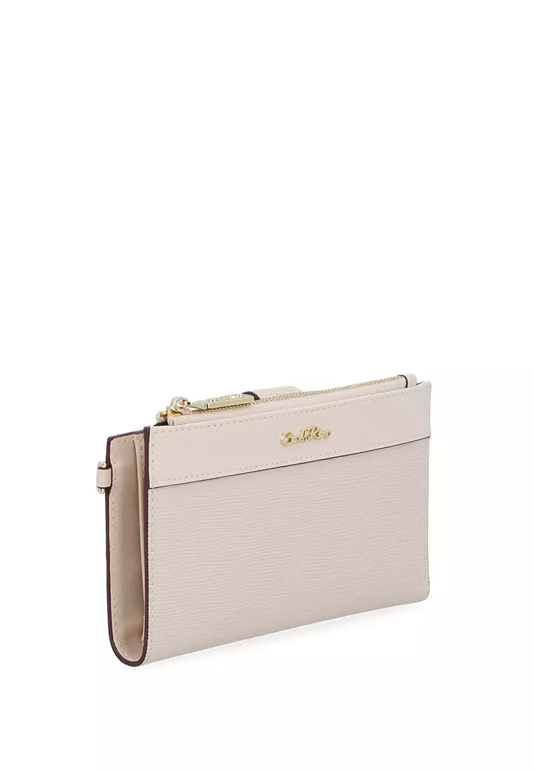 Reverie 2-Fold Wallet Wristlet - Beige