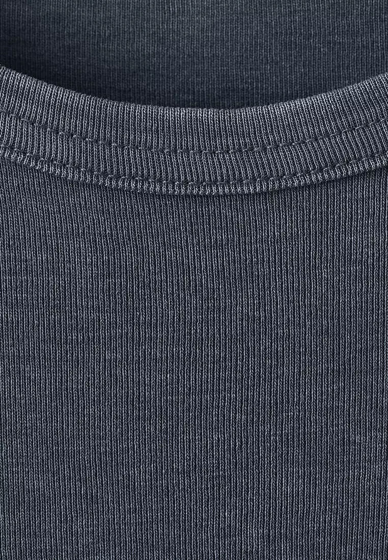 Washed-Effect Cotton T-Shirt