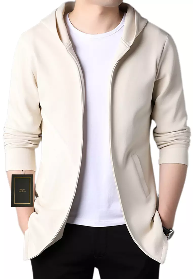 修身開衫連帽外套 TX7665