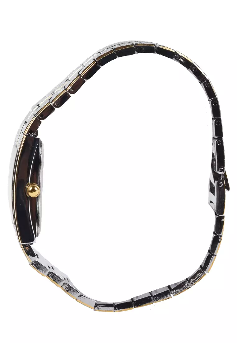 Jam Tangan Wanita - Silver Gold - Stainless Steel Bracelet - 571M-B