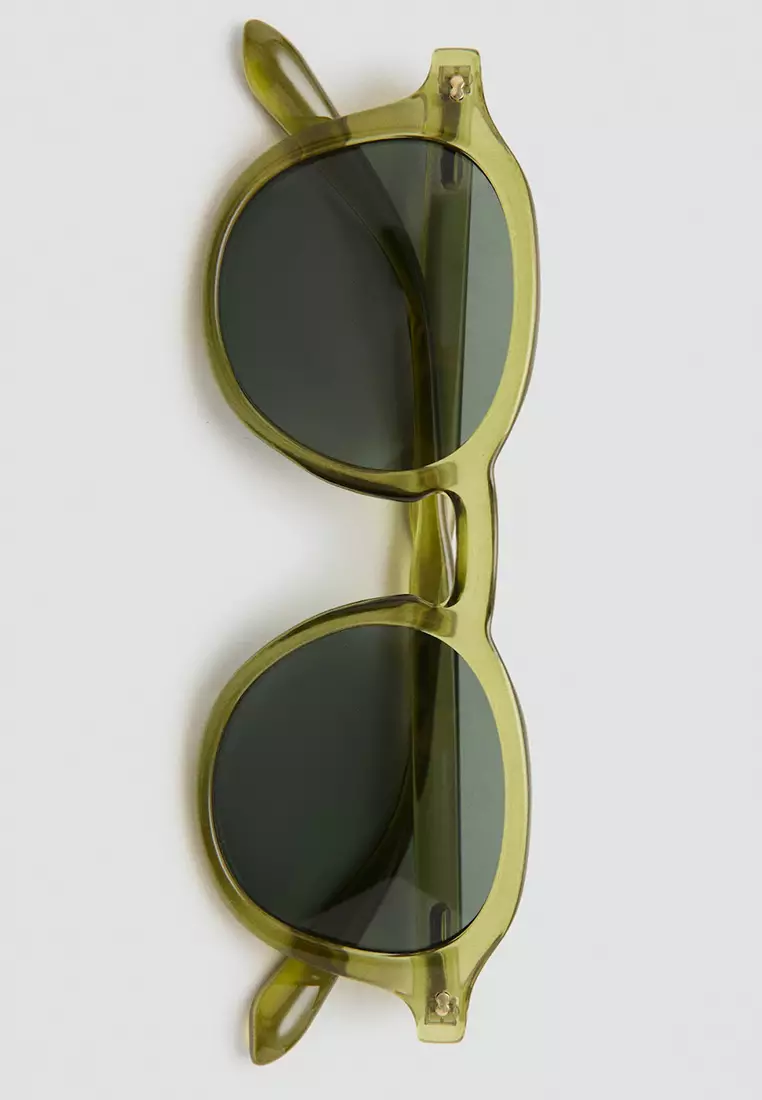 Semi-Transparent Frame Sunglasses