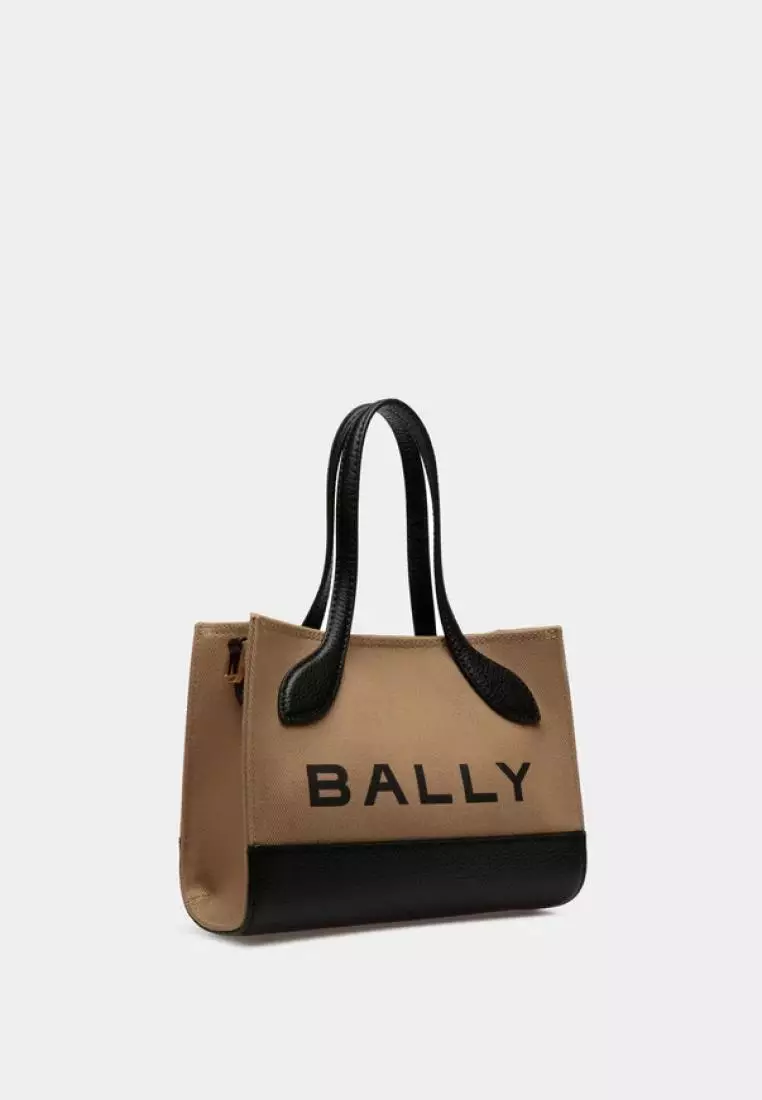 Bally Bar Minibag Sand Black