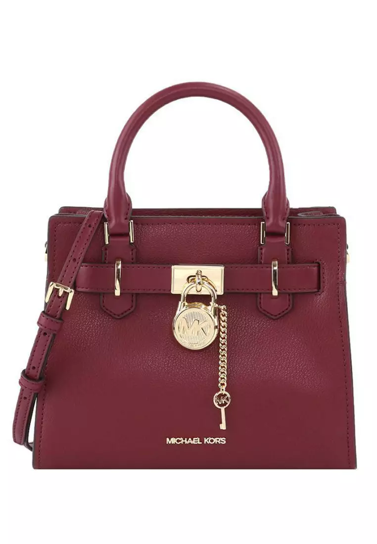 Buy Michael Kors Hamilton Small Satchel Dark Cherry 2025 Online