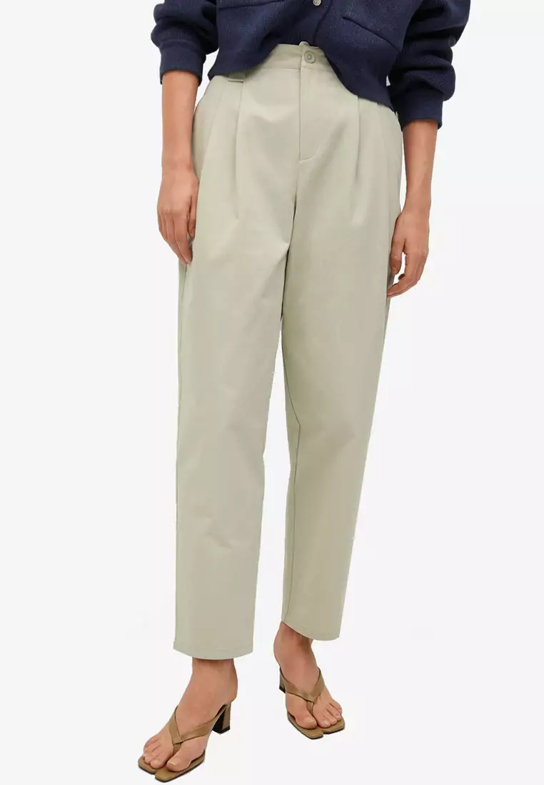 Pleat Straight Trousers