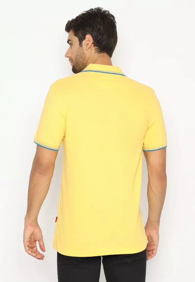 POLICE Polo Shirt Krah Stripes Pria 207200161