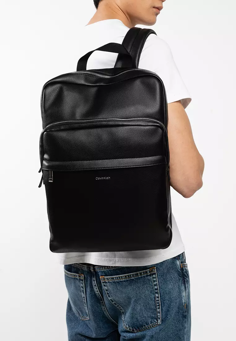Buy Calvin Klein Raised Logo Slim Square Backpack 2026 Online | ZALORA