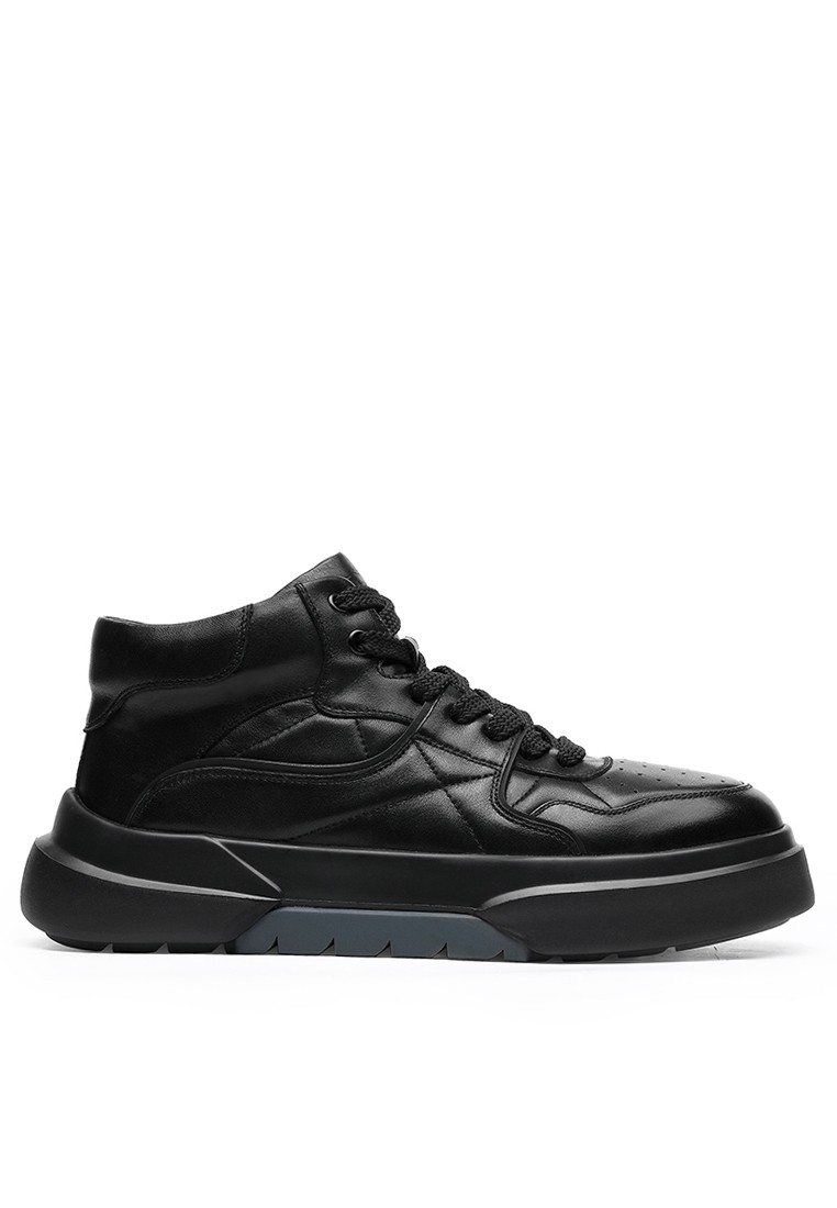 High Top Grain Leather Sneakers DS33139H