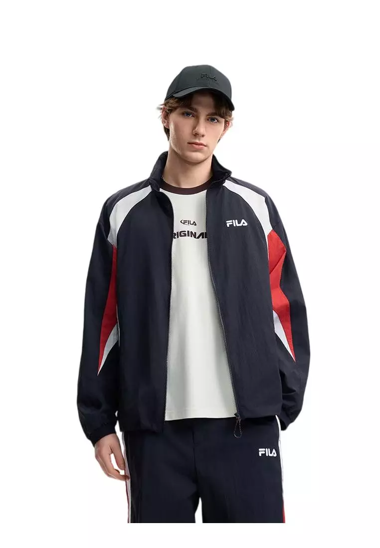 【新品】FILA ネイビー ジャケット Buy FILA FILA CORE LIFESTYLE FILA ORIGINALE ORIGINALE 3B Men Woven