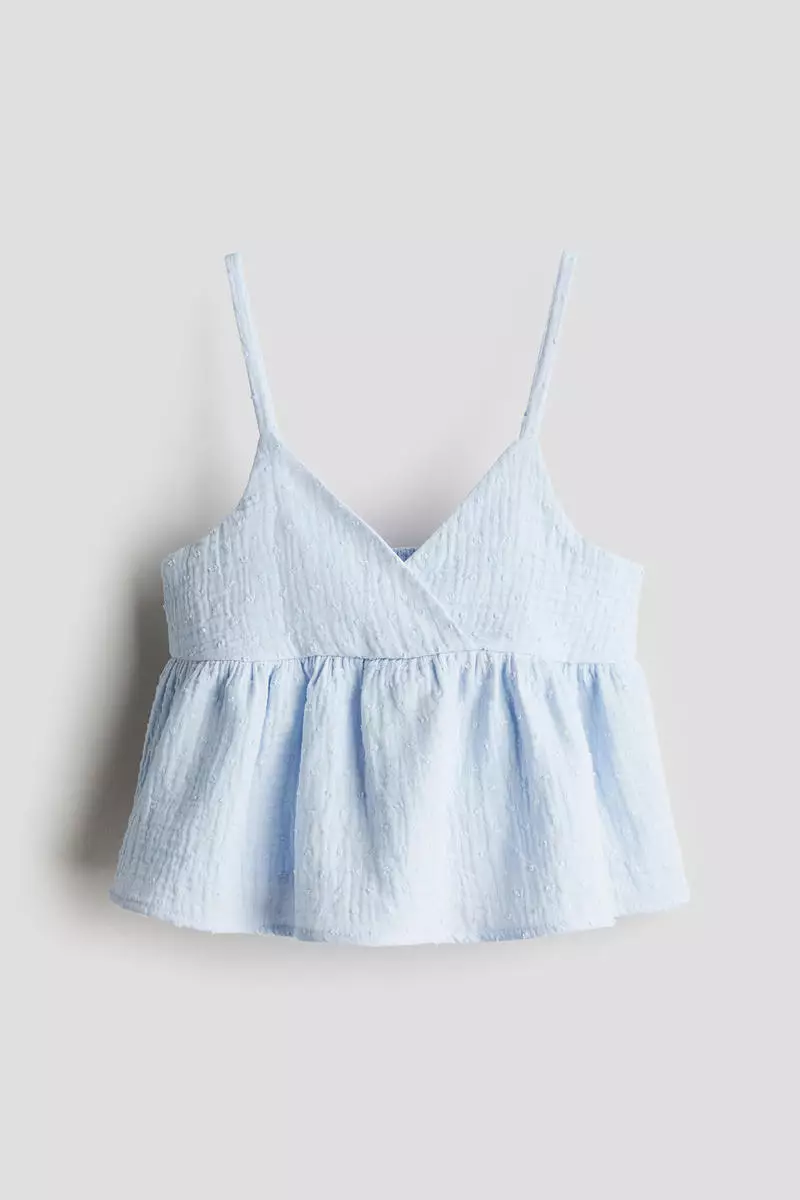V-neck strappy top