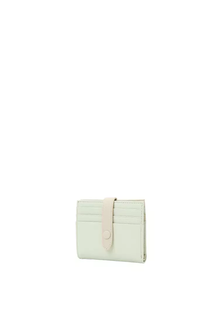 Snap Button Wallet - Light Mint
