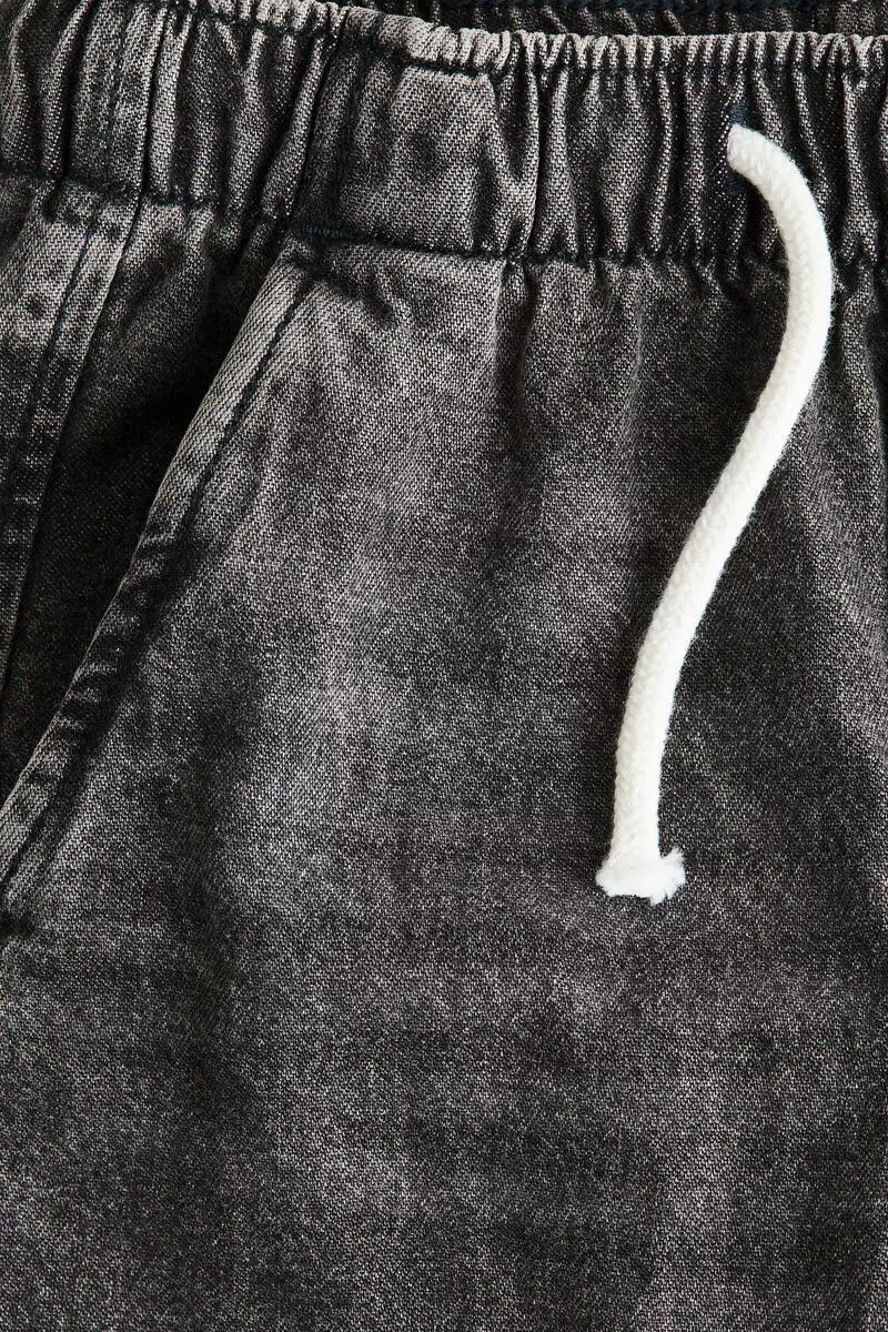 Cotton denim joggers