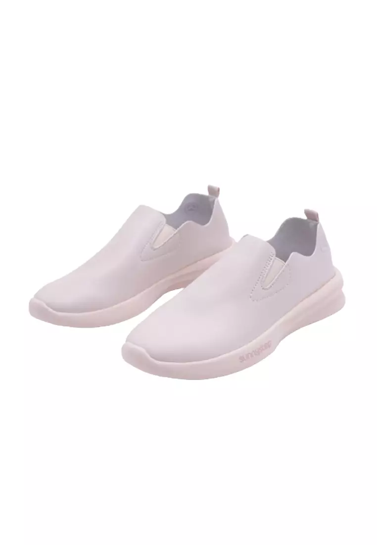 Balance Walker - Cream Slip-Ons - Most Comfortable Walking Shoes