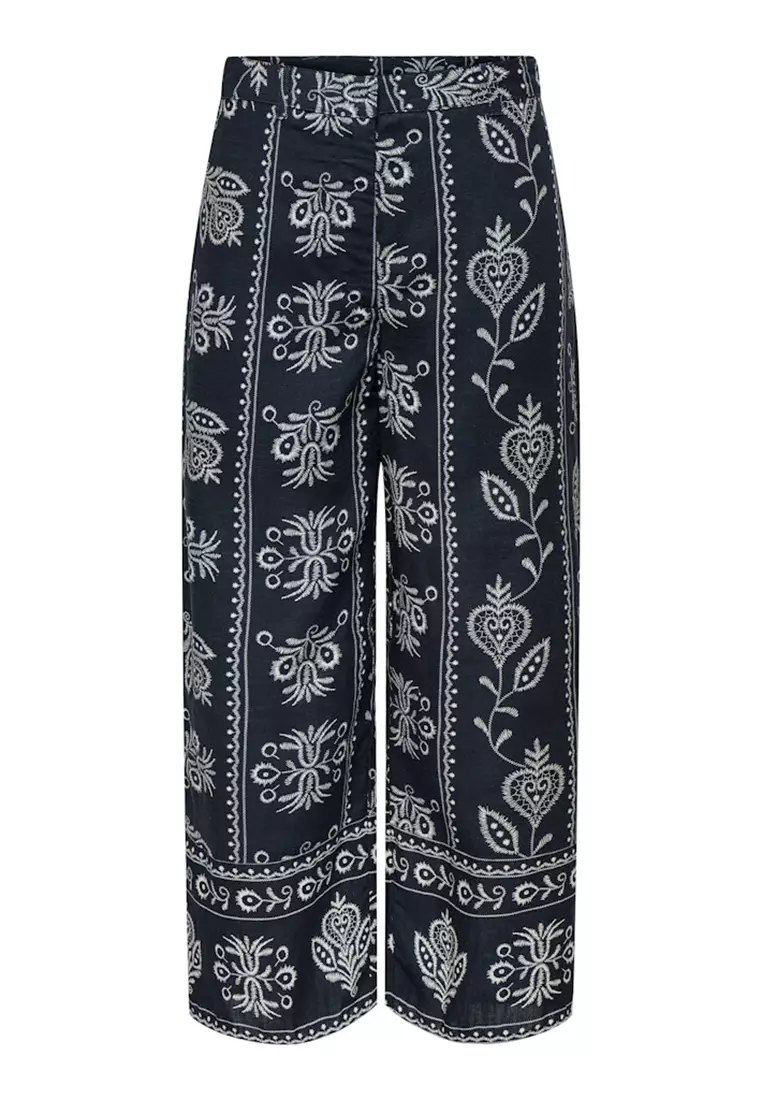 High Waist Cropped Pants