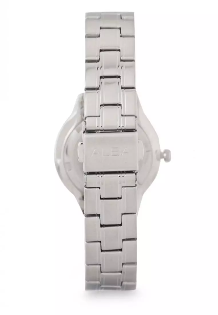 Jam Tangan Wanita Alba Original Garansi Resmi Strap Stainless Steel Silver AH7N87 AH7N87X1 Silver