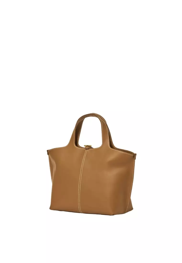 Panier Tote Bag - Tan brown