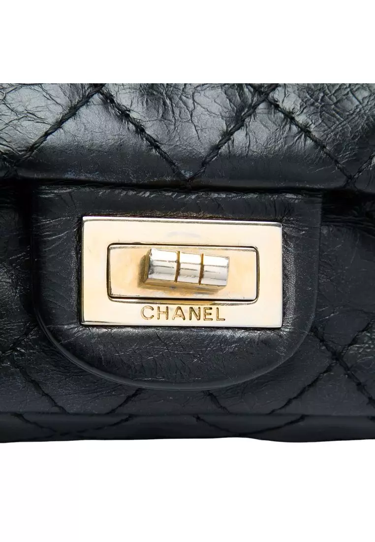 Pre-Loved Chanel Quilted Glazed Calfskin Reissue 2.55 East West Single Flap