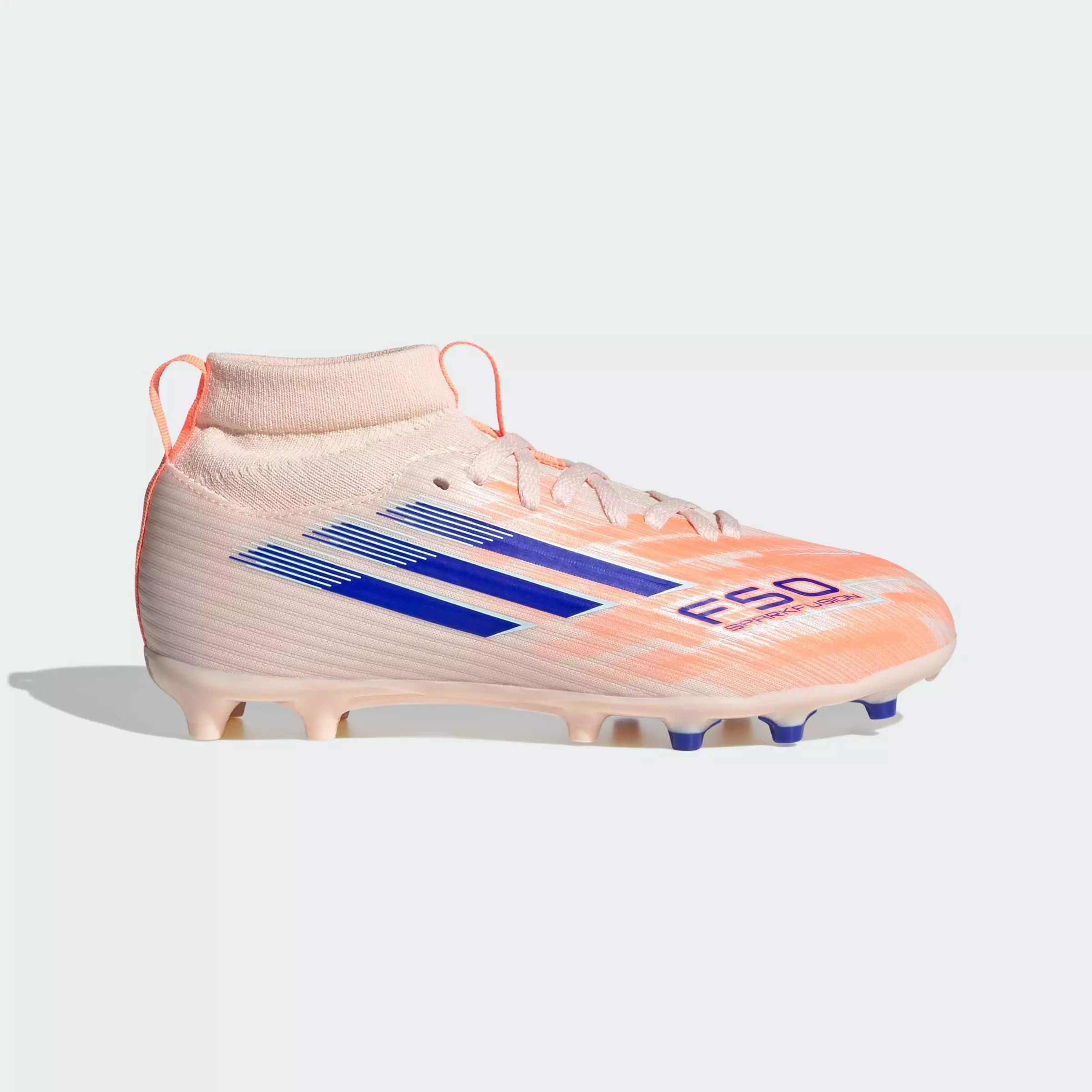 Football F50 Sparkfusion League Firm Ground/Artificial Grass Boots Kids Unisex Orange JR3971