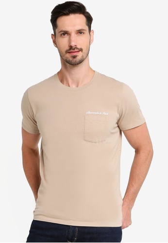 Buy Abercrombie Fitch Washed Embroidered Script T Shirt Online On Zalora Singapore