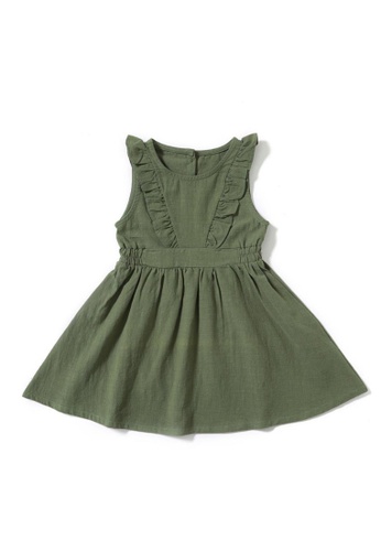 RAISING LITTLE green Isadona Dress AB50FKA35C7B1BGS_1