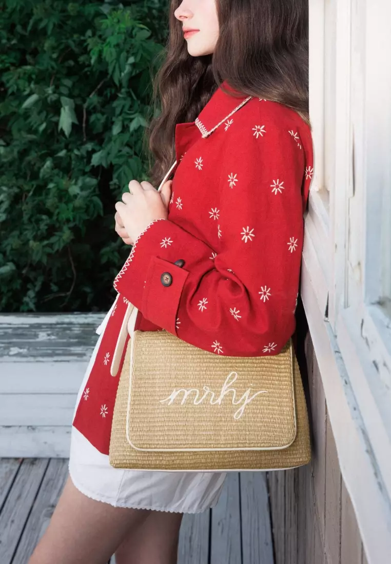 MARY Rattan Crossbody Bag Ivory