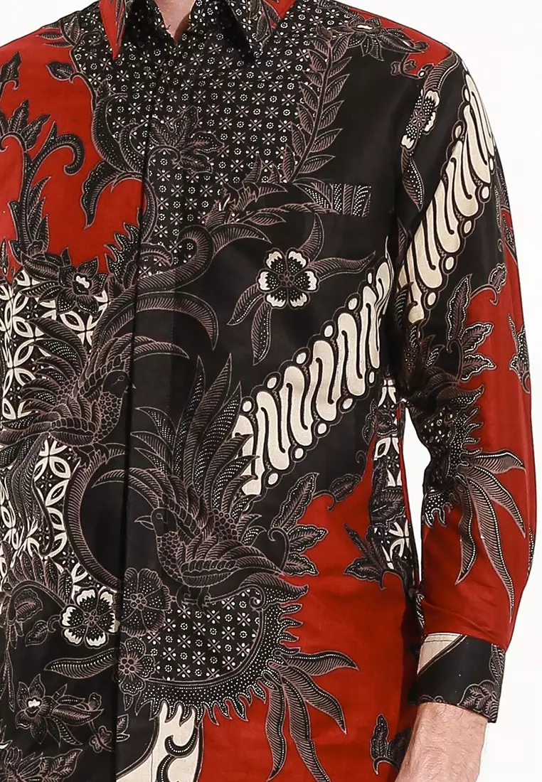 Mahesa Kemeja Batik Exclusive Premium Pria Casual Modern Lengan Panjang