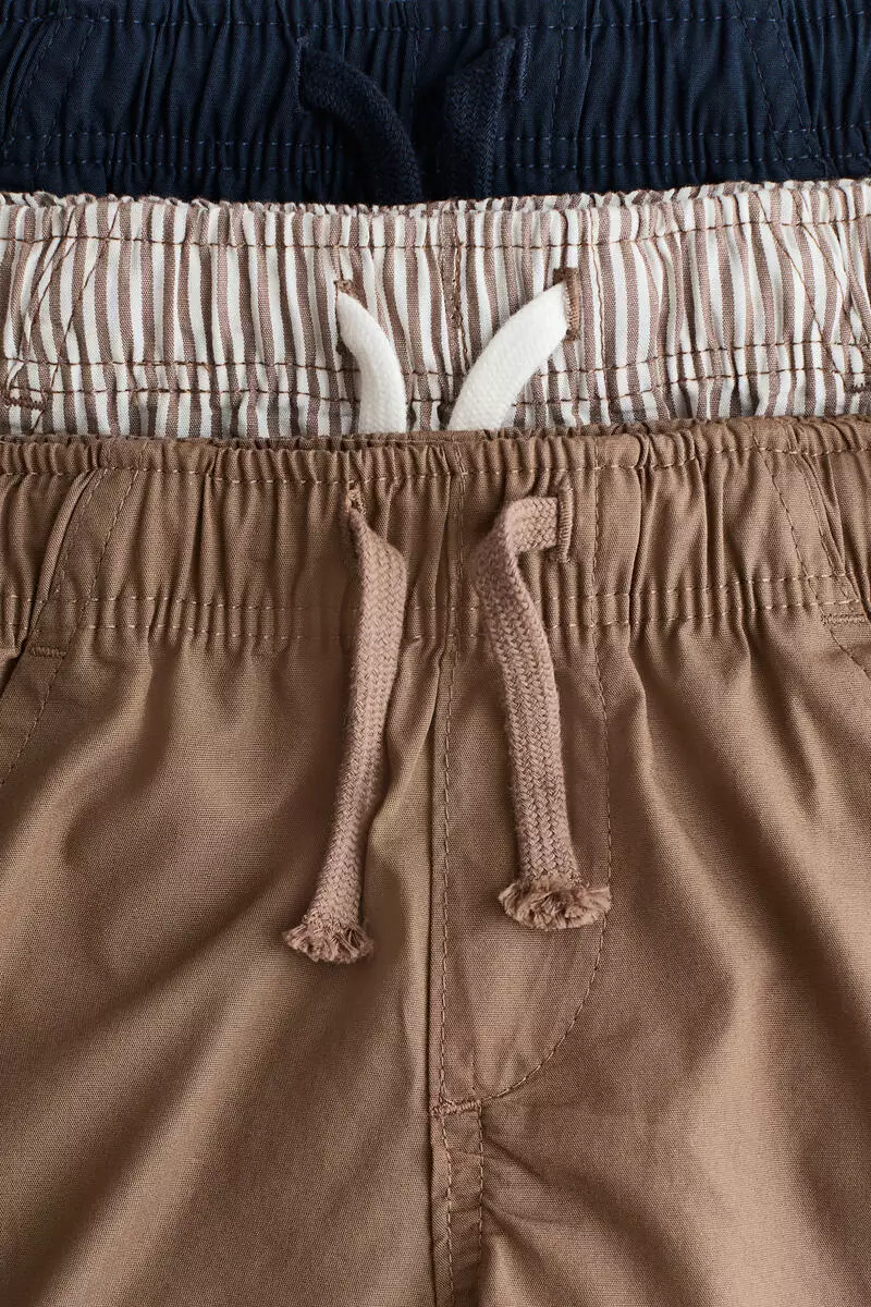 3-pack cotton shorts