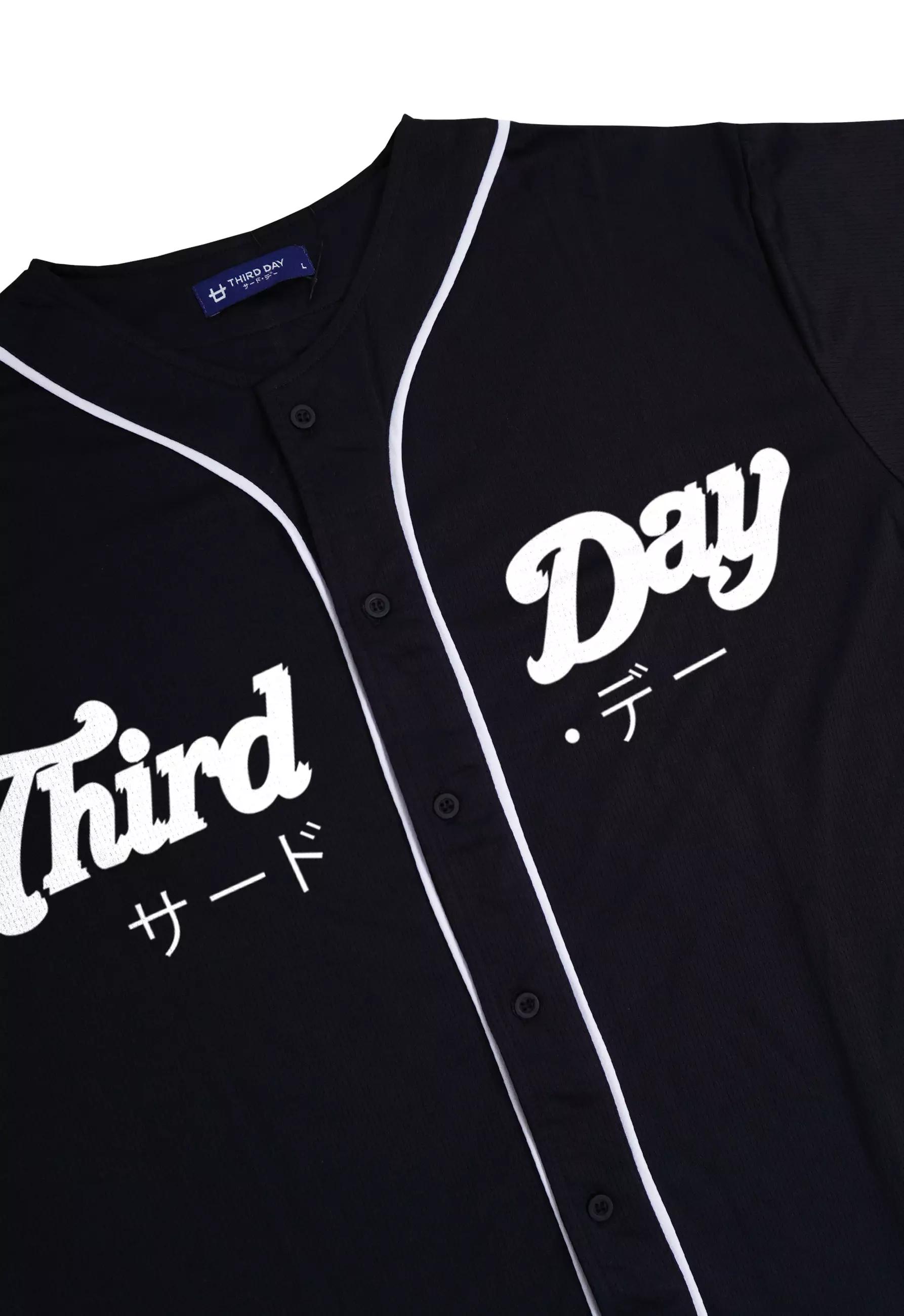 MTT95 Baseball Jersey Oversize "third day slant baseball" hitam