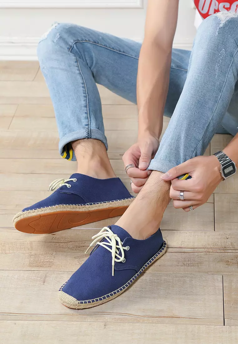 Lace Up Canvas Espadrilles QZ-S55