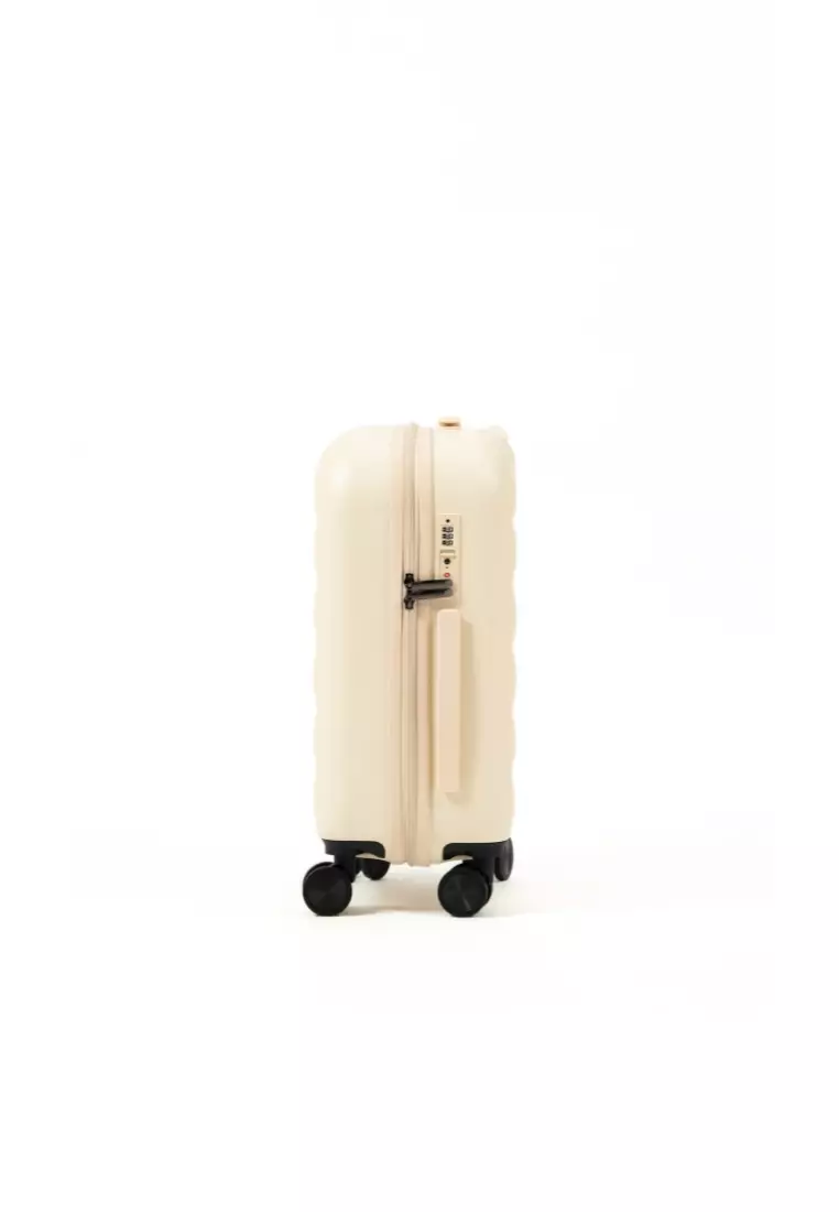 Puff 20"  Hard Case Luggage In Beige