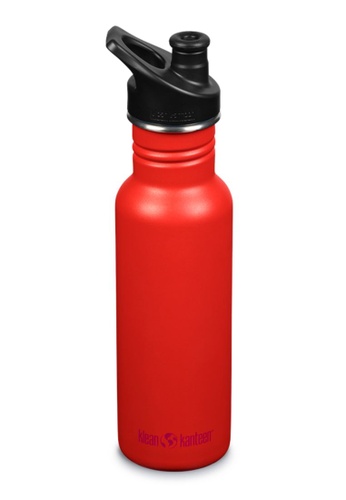 Klean Kanteen red Klean Kanteen Classic 18oz Water Bottle (w Sport Cap) V2 (Tiger Lily) 623C4ACAC3D426GS_1