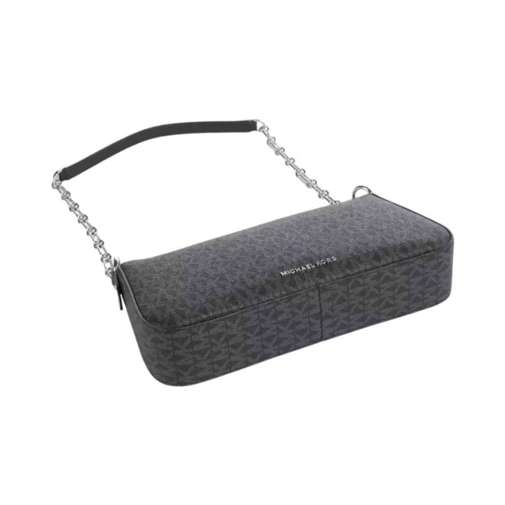 Empire Medium Signature Logo Chain-Link Pochette Black