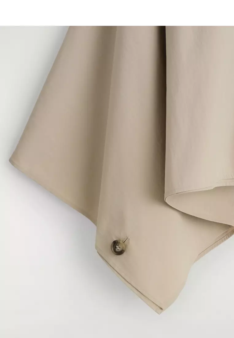 CROPPED TRENCH COAT CAPE