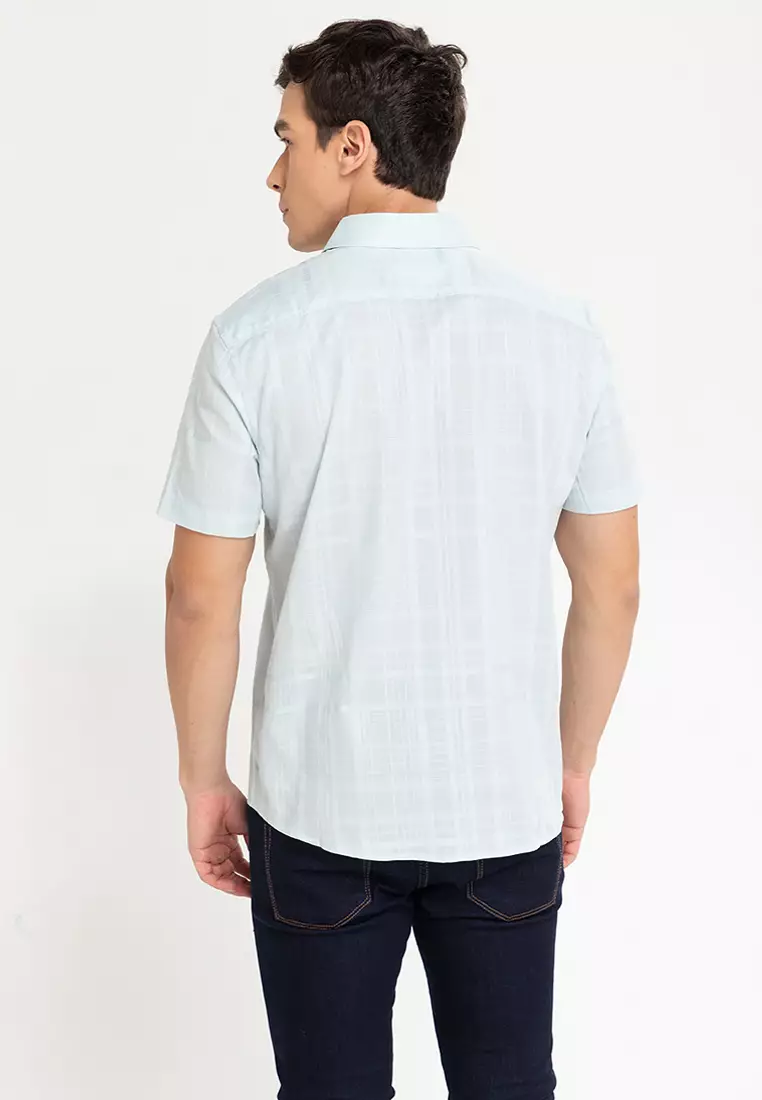 Short Sleeve Sateen Sns Plaid