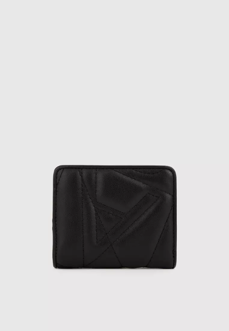 Camilla Bifold Short Wallet Black
