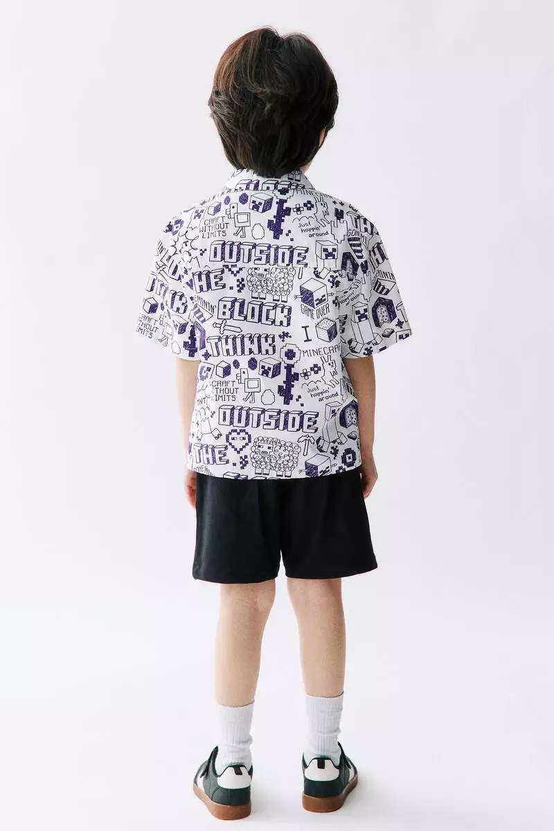Printed cotton shirt