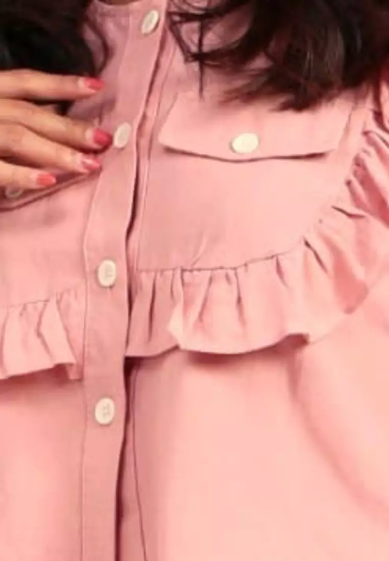 Mimosa Ruffle Blouse in Pink