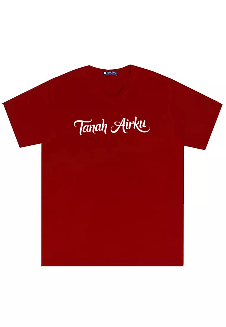 MTW96 Kaos 17 Agustus HUT RI "tanah airku" merah maroon instacool