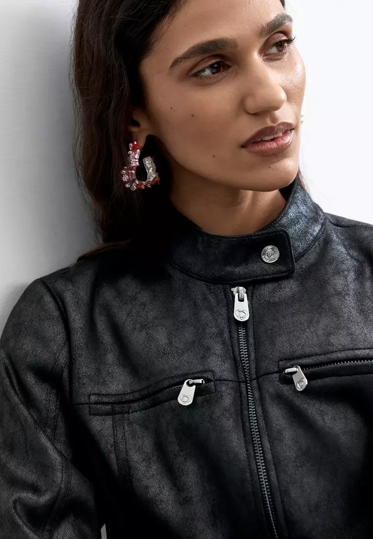 Faux Leather Jacket