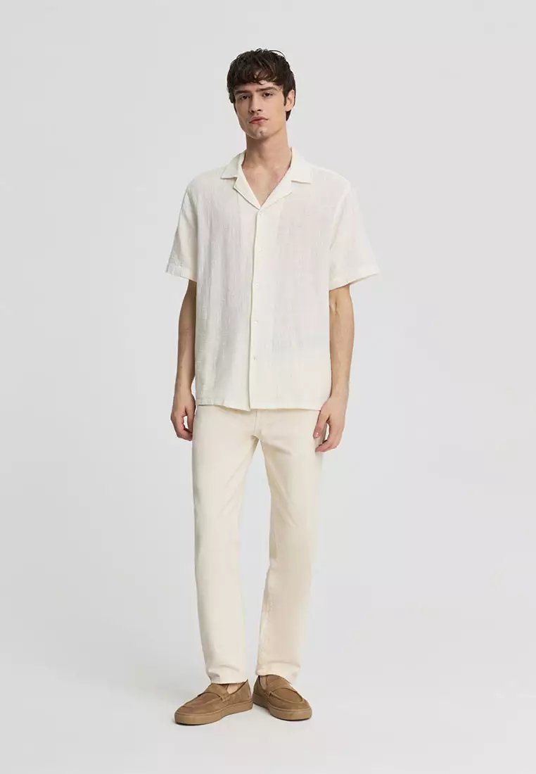 Men's Plain Bowling Shirt