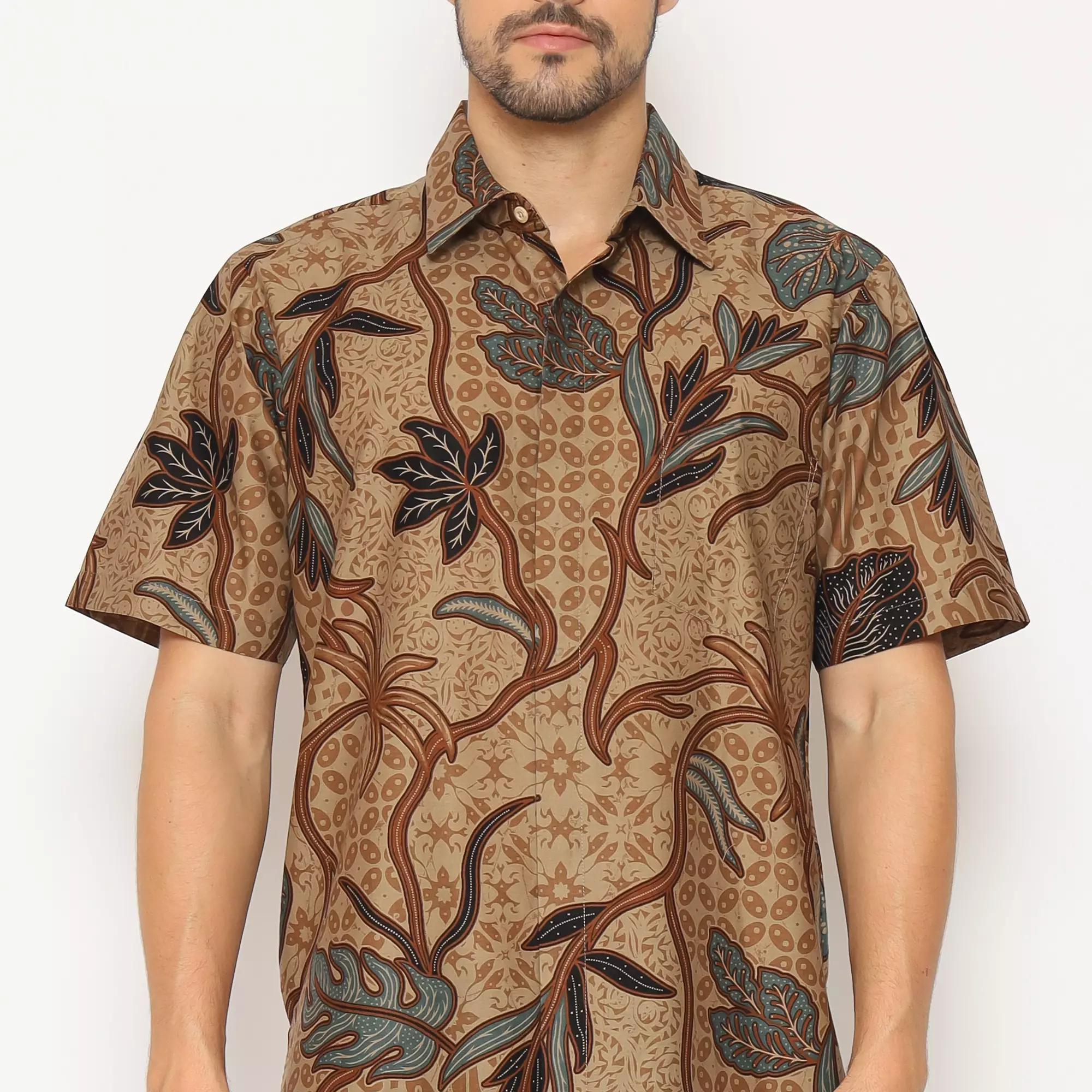 Kemeja Batik Pria - Bhatara Batik Falco - Atasan Kemeja Batik Lengan Pendek