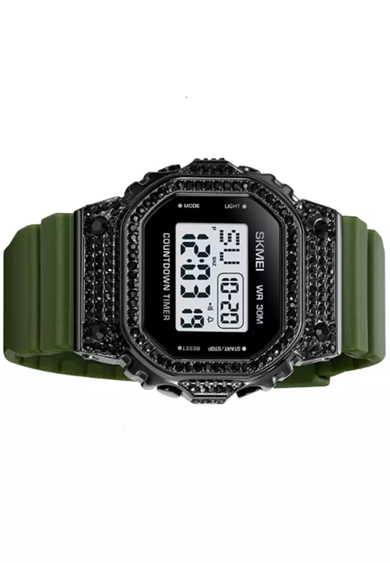 Jam Tangan Digital Pria Waterproof Many Function Strap Tali Material Silicone DV18 ORIGINAL