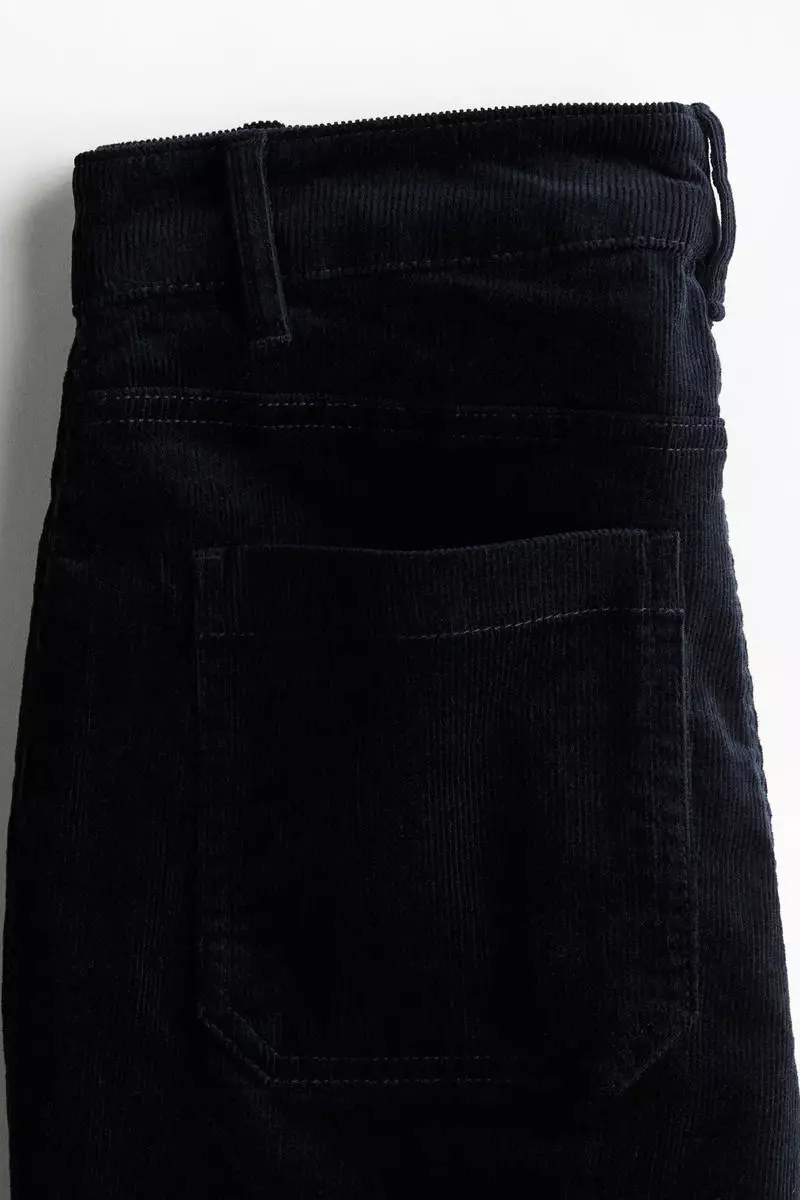 Flared corduroy trousers