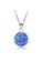YOUNIQ blue YOUNIQ Korean Fashion 925S Silver Swarovski Blue Elements Necklace F07B0AC0774BDDGS_1